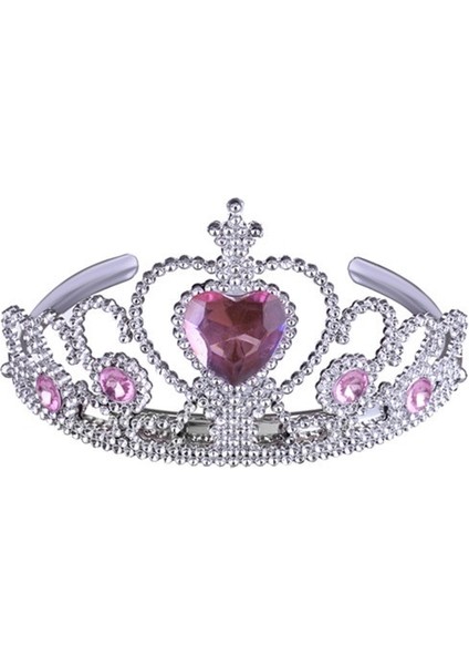 Pembe Tarzı Çocuk Şapkaları Kız Çocuklar Için Taç Tacı Prenses Kostüm Saç Aksesuarları Hediye (Yurt Dışından)