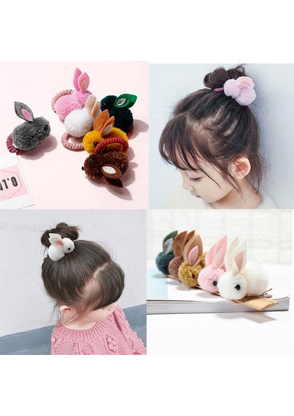 Pembe Saç Tokası Sevimli Moda Tavşan Elastik Kauçuk Yüzükler Saç Bandı Kızlar Tavşan Ip Tokaları Kızlar Tavşan Kuyruğu Tutucuları Saç Bandı Saç Aksesuarı Çocuklar Için (Yurt Dışından) fiyatları