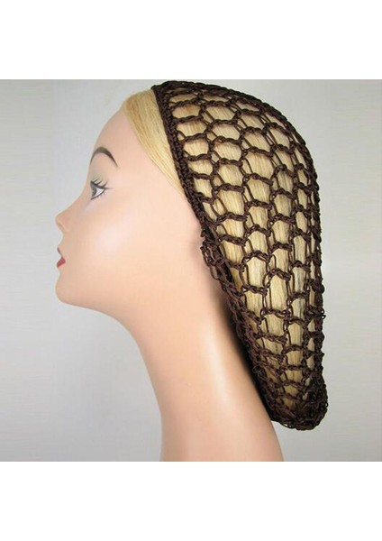 Kırmızı Stil Moda Bayan Kadın Saç Bandı Yumuşak Rayon Tığ Saç Fileli Snood (Yurt Dışından)