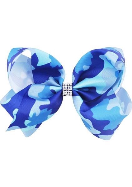 NO25 Kız Çocukları Büyük Taşlı Saç Kurdeleleri Baskılı Kırmızı Kurdele Yay Tüm Timsah Toka Saç Aksesuarları (Yurt Dışından)