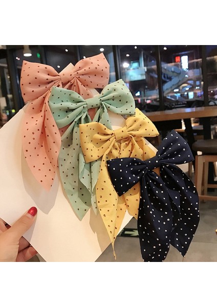 Kırmızı Stil 1 Bilgisayar Kadın Kızlar Kurdele Yay Saç Tokası Şık Çift Katlı Yay Saç Tokaları Saç Aksesuarları (Yurt Dışından) fiyatları