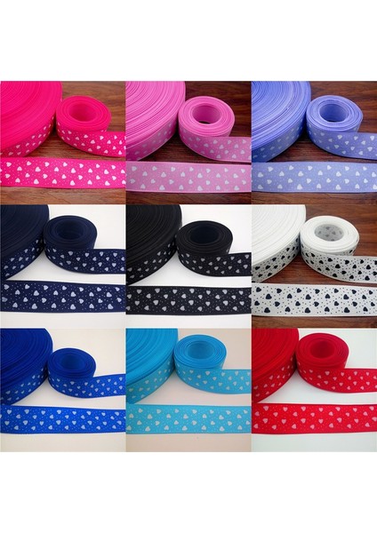 Kırmızı Stil 5 Yard 1'' Kalp Şekilli Baskılı Grosgrain Kurdele Saç Kurdelesi Mg (Yurt Dışından) fiyatları