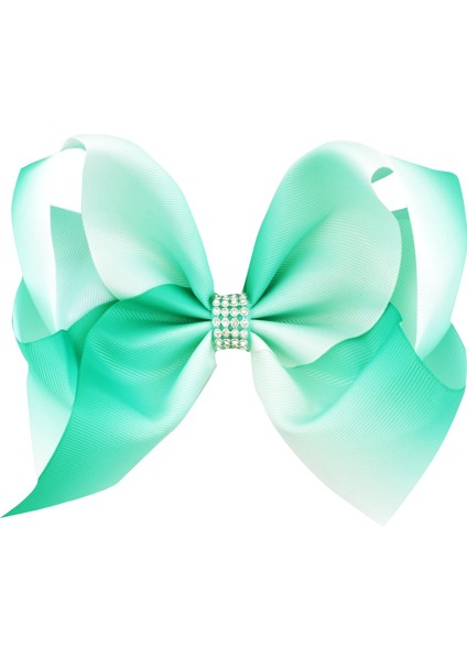 NO33 Kız Çocukları Büyük Taşlı Saç Kurdeleleri Baskılı Kırmızı Kurdele Yay Tüm Timsah Toka Saç Aksesuarları (Yurt Dışından)