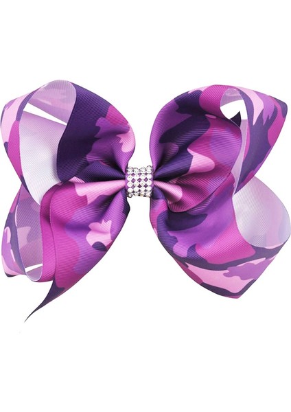 NO27 Kız Çocukları Büyük Taşlı Saç Kurdeleleri Baskılı Kırmızı Kurdele Yay Tüm Timsah Toka Saç Aksesuarları (Yurt Dışından)