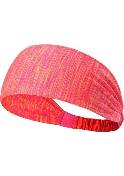 Kırmızı Stil Elastik Spor Ter Bandı Hızlı Kuruyan Başlık Yoga Jim Koşu Turban Başörtüsü (Yurt Dışından)