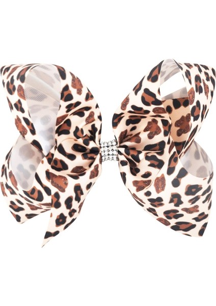 NO21 Kız Çocukları Büyük Taşlı Saç Kurdeleleri Baskılı Kırmızı Kurdele Yay Tüm Timsah Toka Saç Aksesuarları (Yurt Dışından)