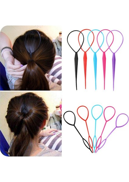 Gül Kırmızı Tarzı Kadinlar Icin Cok Fonksiyonlu Sac Topuz Yapici Sac Aksesuarlari Plate Cekme Tutucu Hizli Tabak Bandi (Yurt Dışından) fiyatları