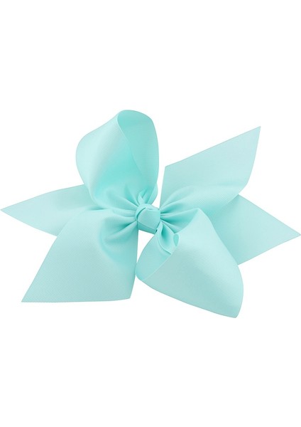 Açık Mavi Stil 10 Adet Kız Çocukları Için Büyük Saç Tokaları Butik Krep Kurdele Ile Tümigator Klips Çift Katmanlı Saç Aksesuarları (Yurt Dışından)