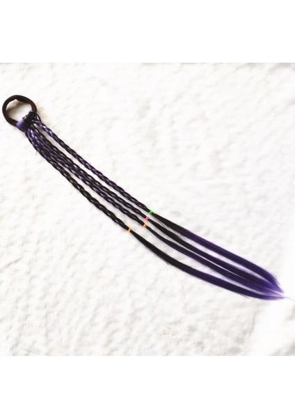Mor Tarzı Cool Kızlar Renkli Saç Lastikleri Örgüler Saç Aksesuarları Peruk Ponytail Saç Halkası Çocuklar Twist Örgü Ipi Saç Örgü Aparatı (Yurt Dışından)