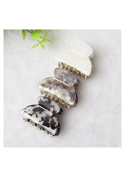 B Renk Kadın Kızlar Için 3'lü Saç Tokası Papatya Akrilik Plastik Küçük Saç Tokası Altın Yengeç Saç Tokası Saç Aksesuarları Için 3'lü Paket (Yurt Dışından)