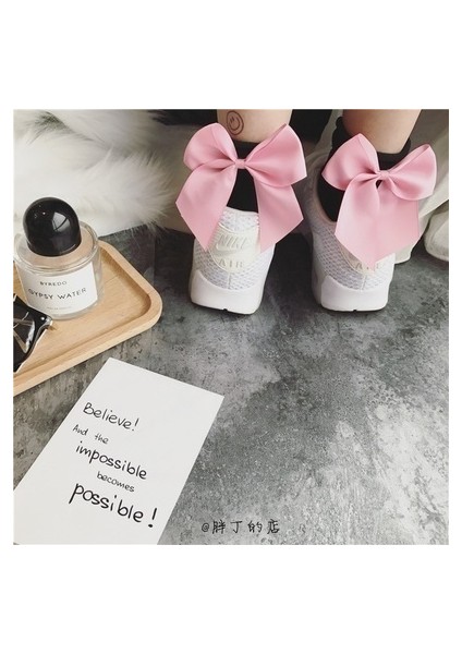 Beyaz ve Yeşil Tarzı 1 Çift Kadın Şirin Çorap Saten Kurdele Yay Detay Lolita Kızlar Pamuk Kısa Ayak Bileği Klasik (Yurt Dışından) modelleri