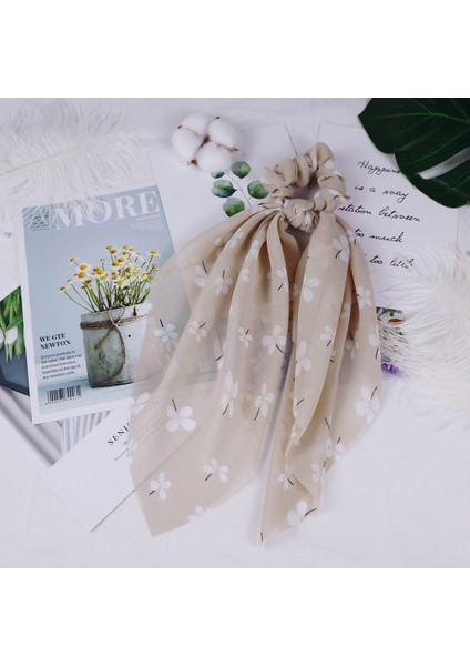 Yeşil Stil Kızlar Için Çiçek Baskılı Saç Aksesuarları Elastik Saç Bandı Ponytail Tutucu (Yurt Dışından) fırsatları