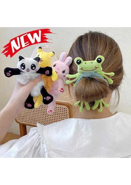 Yeşil Kurbağa Yeni Varış Kawaii Kadın Elastik Saç Lastiği Baş Aksesuarları Karikatür Peluş Kurbağa Panda Tavşan Kedi Dolgulu Hayvan Toka Kız Saç Bandı (Yurt Dışından) fiyatları