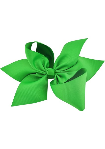 Yeşil Stil 10 Adet Kız Çocukları Için Büyük Saç Tokaları Butik Krep Kurdele Ile Tümigator Klips Çift Katmanlı Saç Aksesuarları (Yurt Dışından)