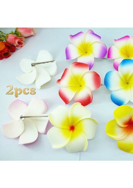 Yeşil Stil 2 Adet 2 Adet Köpük Hawai Plumeria Çiçeği Frangipani Çiçeği Gelin Saç Tokası (Yurt Dışından) fiyatları
