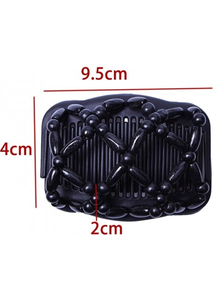 Kahverengi Tarzı Kadın Çift Takma Boncuklu Saç Telleri Saç Tokası - Açıklama: (Yurt Dışından) fırsatları