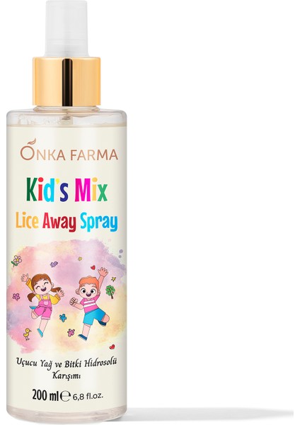 Kidsmix Bit Sirke Spreyi 200 ml Doğal Koruyucu Içermez Okula Kışa Hazırlık Lice Spray