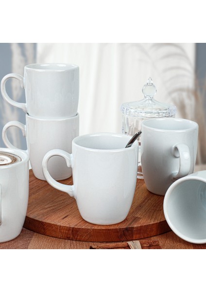 Beyaz Bulut Kupa 9 Cm 6 Adet