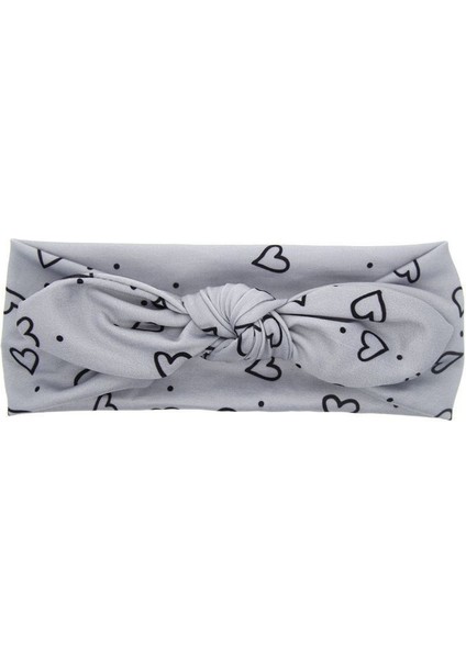 Gri Tarzı Bebek Çocuk Sevimli Kız Çocuklar Yay Saç Bandı Turban Düğüm Tavşan Bandana Baştakı - (Yurt Dışından)