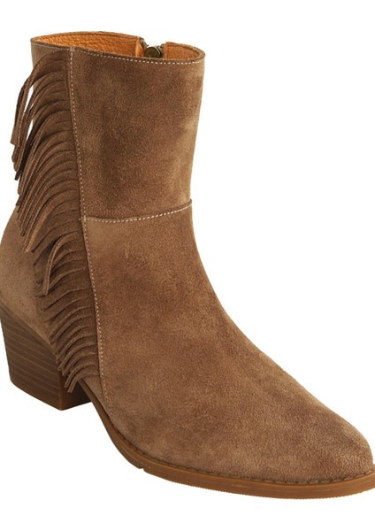 D24KB-1690 Kadın Deri Klasik Bot