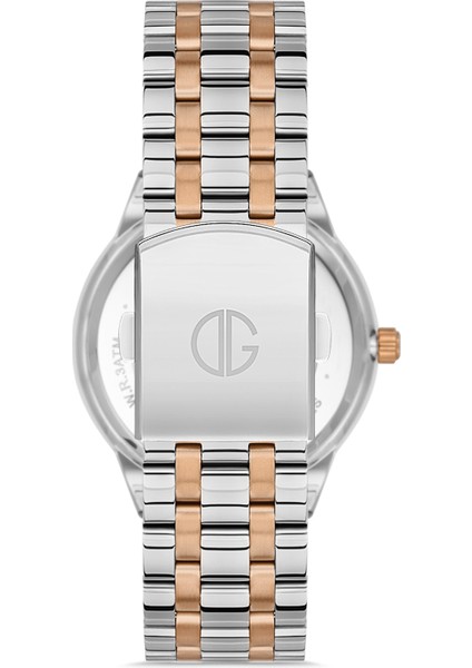 Davıd Guner Kahverengi Kadranlı Rose Beyaz Kaplama Takvimli Erkek Kol Saati modelleri