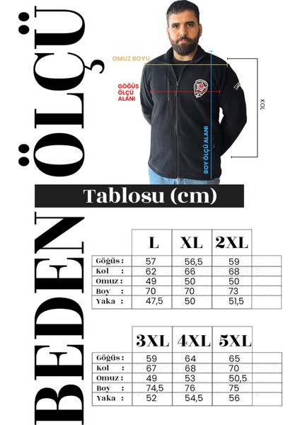 3 Cepli Özel Güvenlik Arma ve Baskılı Kışlık Polar modelleri