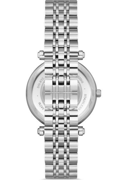 Davıd Guner Gümüş Kadranlı Gümüş Kaplama Paslanmaz Masif Çelik Kordonlu Kadın Kol Saati modelleri