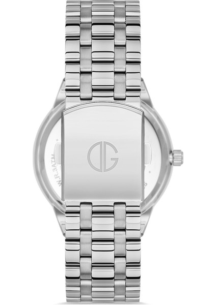 Davıd Guner Mavi Kadranlı Gümüş Kaplama Takvimli Erkek Kol Saati modelleri