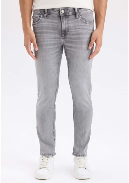 Carlo Skinny Fit Ekstra Dar Kalıp Normal Bel Ekstra Dar Paça Jean Pantolon C5745AX24AU