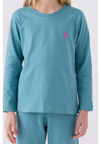 Kız Çocuk Petrol Pijama Takımı
