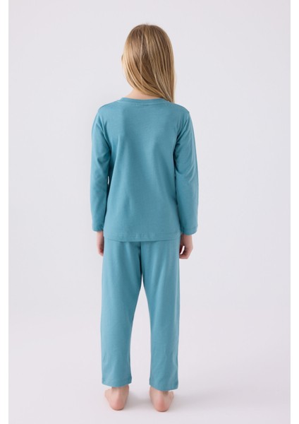 Kız Çocuk Petrol Pijama Takımı
