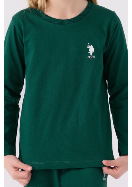 Kız Çocuk Koyu Yeşil Pijama Takımı fırsatları