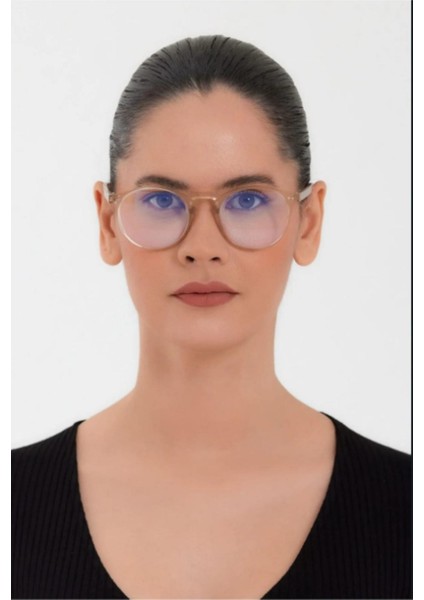 Unisex Bal Rengi Mavi Işık Filtreli Korumalı Bilgisayar Ekran Gözlüğü Blue Block Yeni Sezon Blueblock