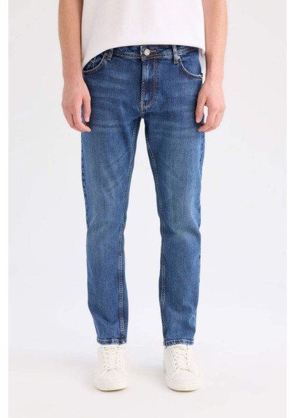 Pedro Slim Fit Dar Kalıp Normal Bel Dar Paça Jean Pantolon C5744AX24AU