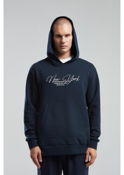 Erkek Lacivert Sweatshirt