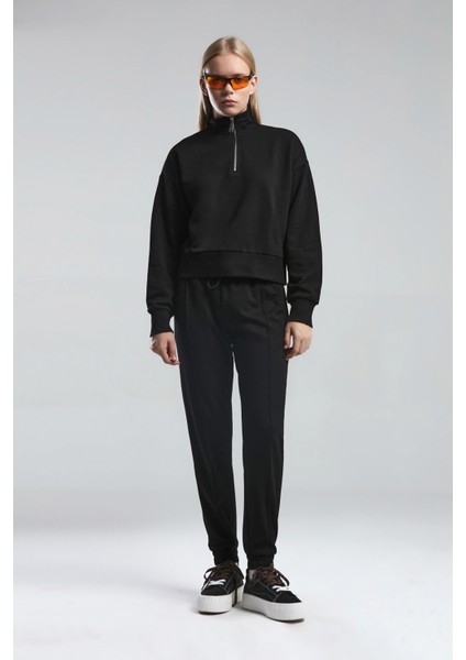 Kadın Siyah Sweatshirt