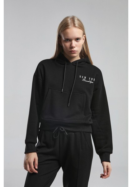 Kadın Siyah Sweatshirt