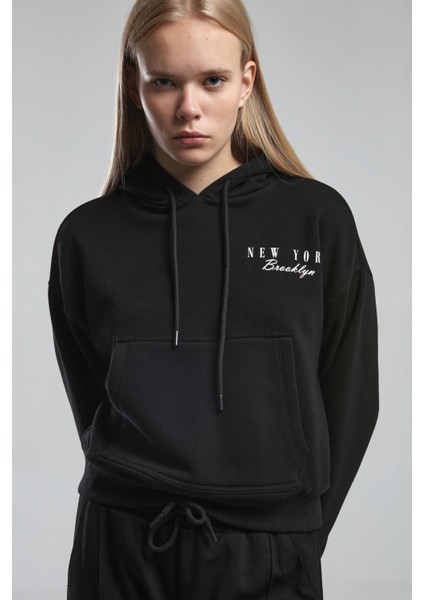 Kadın Siyah Sweatshirt