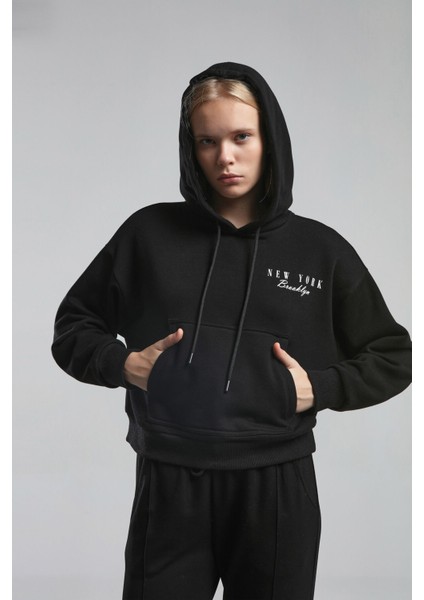 Kadın Siyah Sweatshirt