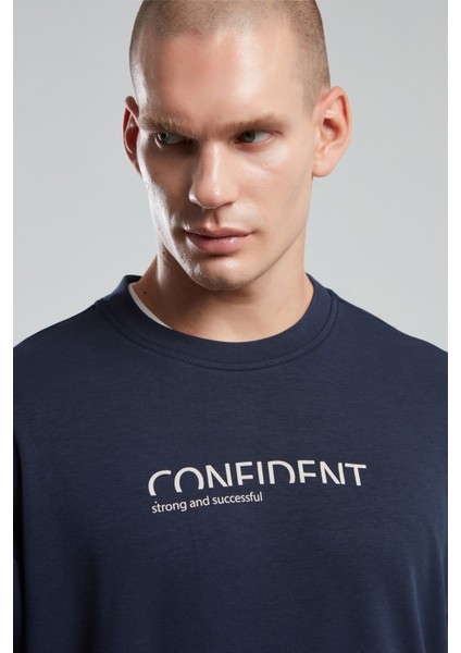 Erkek Lacivert Sweatshirt