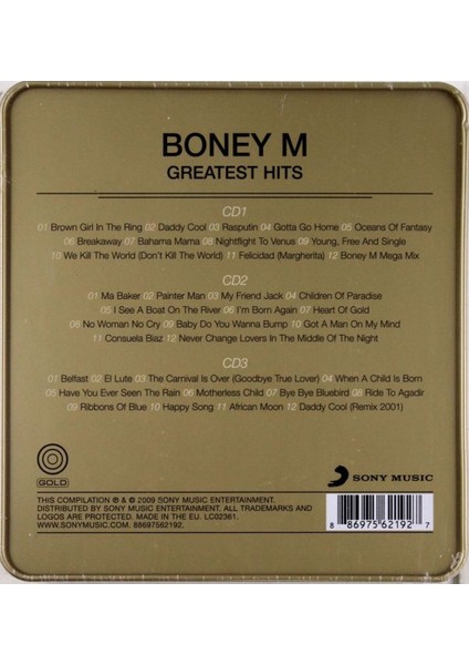 Boney M / Gold - Greatest Hits (3 CD Box Set)