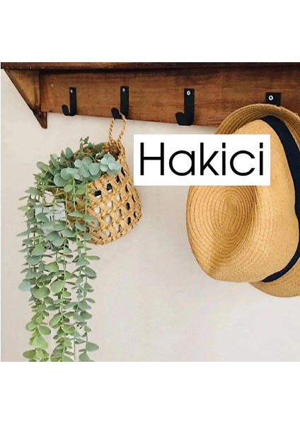 Dekoratif Çok Amaçlı / Hasır Saksı Sepet / Askı Sepet / Duvar Sepet 10 x 10CM