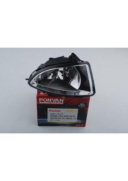 Taıwan Sol Sis Lambası Honda Civic 2004-2005 Uyumlu HD273LH