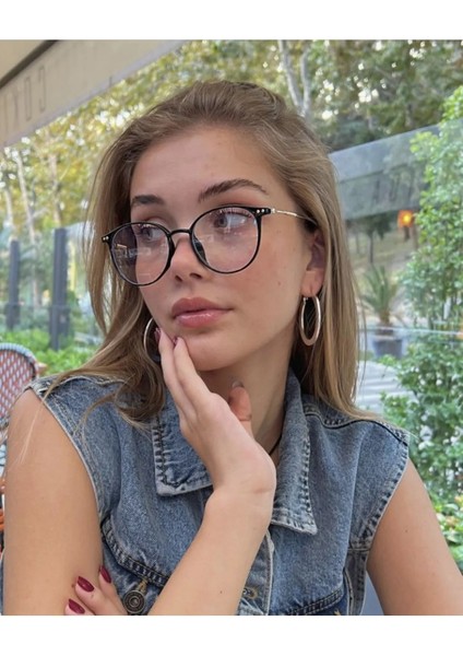 Unisex Siyah Renk Mavi Işık Filtreli Korumalı Bilgisayar Ekran Gözlüğü Blue Block Yeni Sezon Blueblock