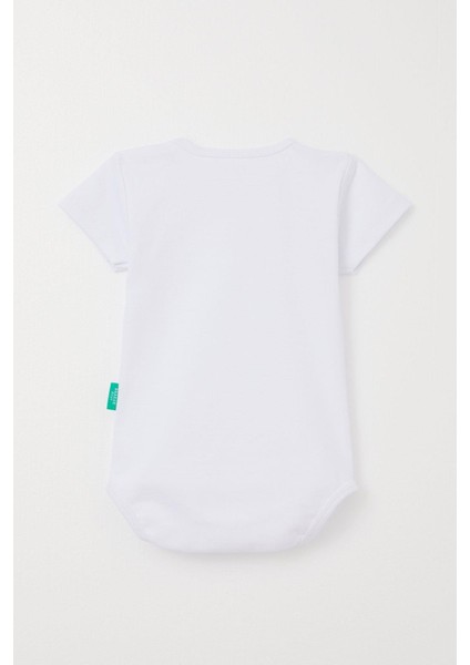 Erkek Bebek Çıtçıtlı Zıbın Body Basic 9 Ay-3 Yaş, Beyaz