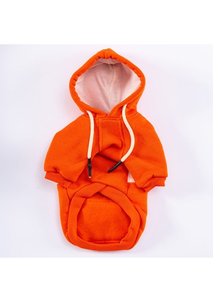 PawStar Turuncu Cute Hoodie Küçük ve Orta Irk