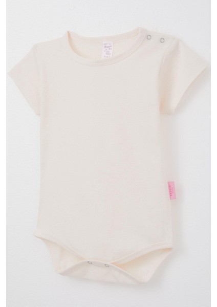 Kız Bebek Çıtçıtlı Zıbın Body Basic 9 Ay-3 Yaş, Pudra modelleri