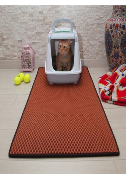 Special Matt (75X110 Cm) Kedi Tuvalet Önü Paspası Kedi Kumu Paspası Kedi Matı