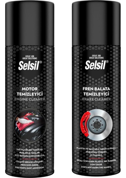 Motor Temizleme Spreyi 200ML + Fren Balata Temizleyici 500 ml