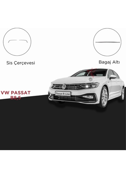 Passat B8.5 2020- Set Bagaj Alt Çıtası- Sis Far Çerçevesi
